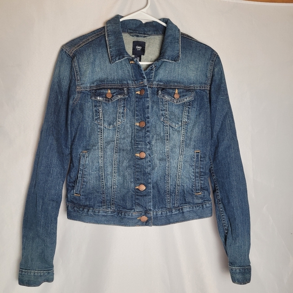 VTG Y2K Gap Denim Jacket Button Up Women's Size Extra Small